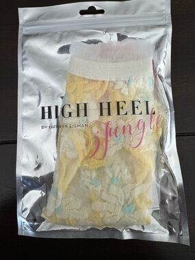 High Heel Jungle Vintage Dream Sheer Socks - Yellow